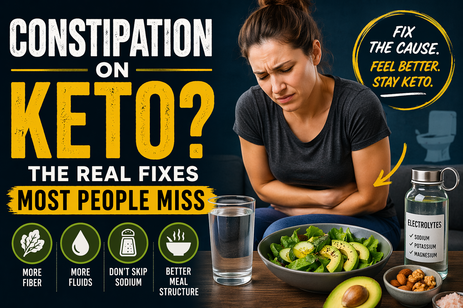 You are currently viewing Constipation on Keto? The Real Fixes Most People Miss
