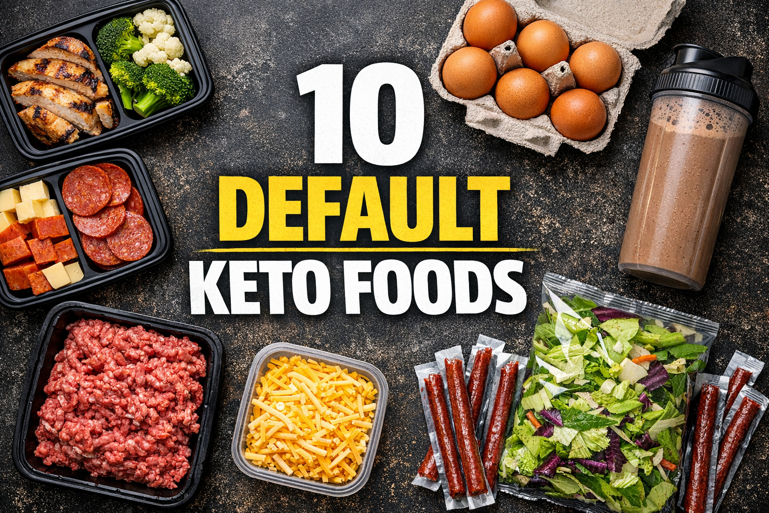 You are currently viewing Lazy Keto Is Easier When You Pick 10 Default Foods and Stop Improvising All Day