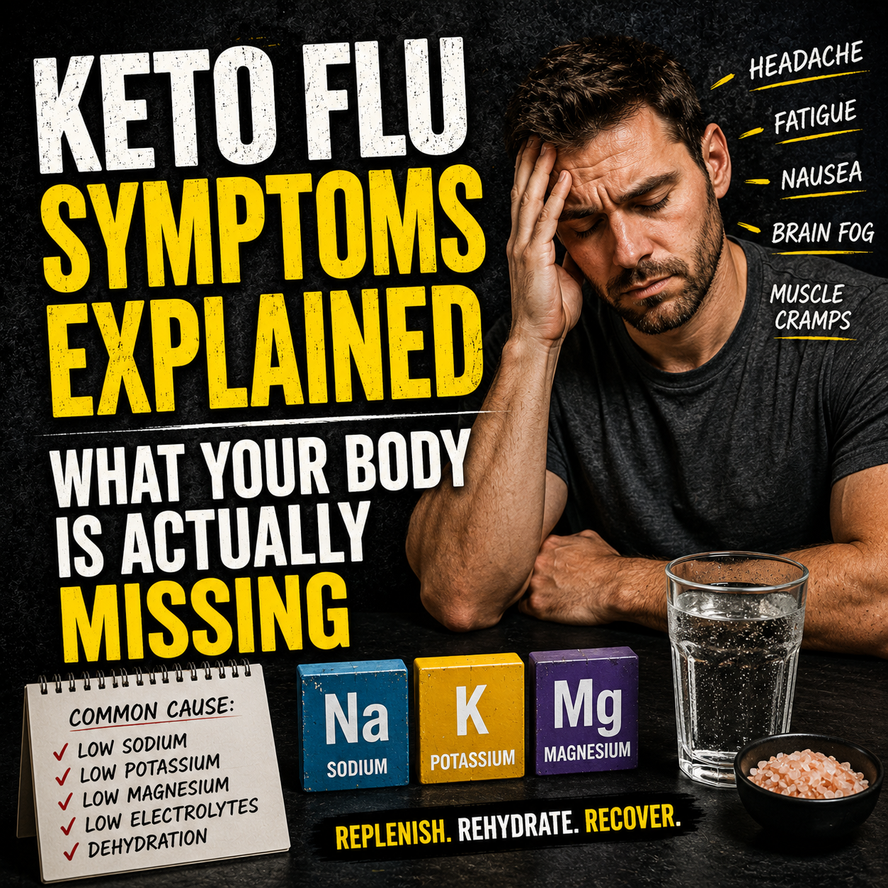You are currently viewing Keto Flu Symptoms Explained: What Your Body Is Actually Missing