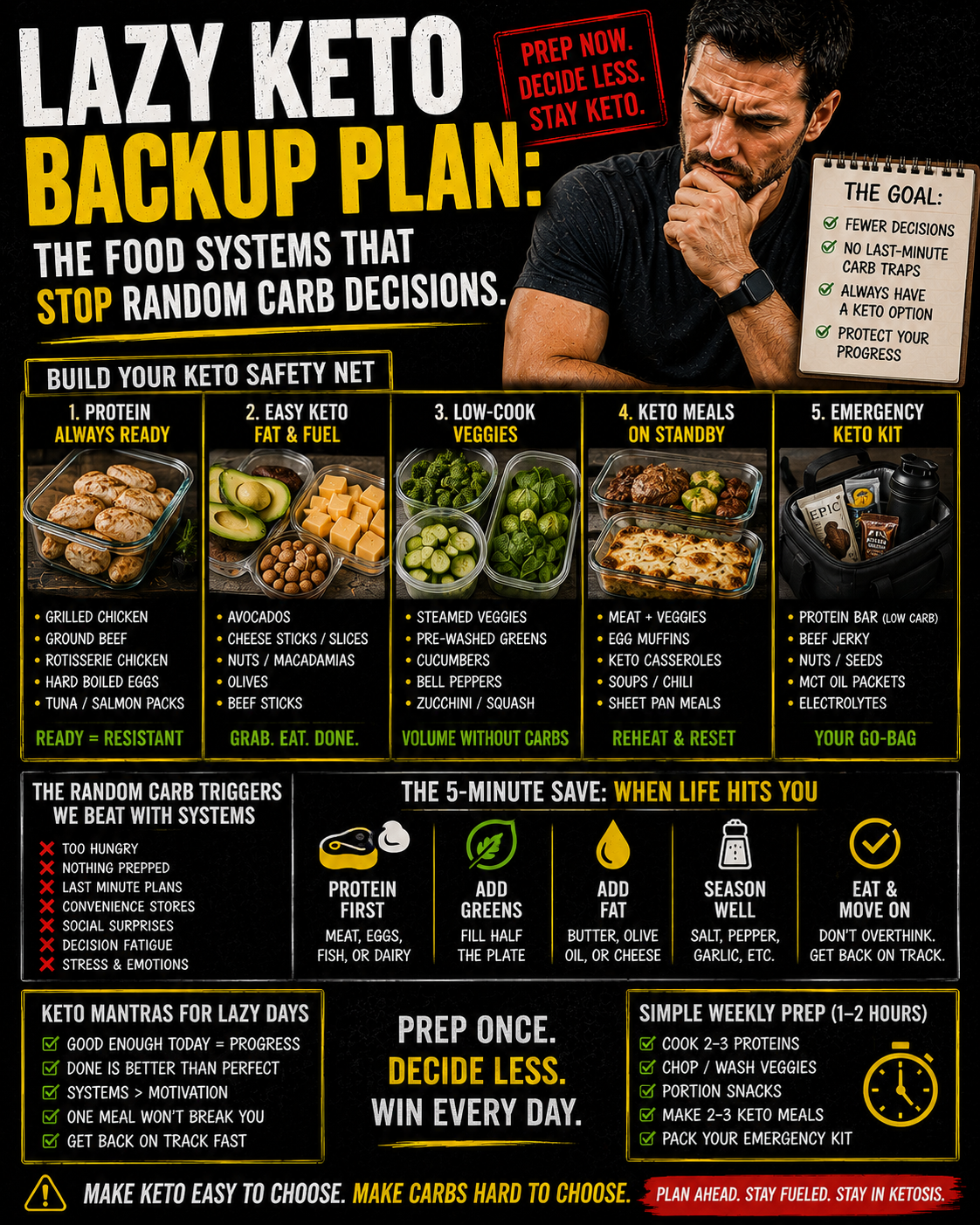 You are currently viewing Lazy Keto Backup Plan: The Food Systems That Stop Random Carb Decisions