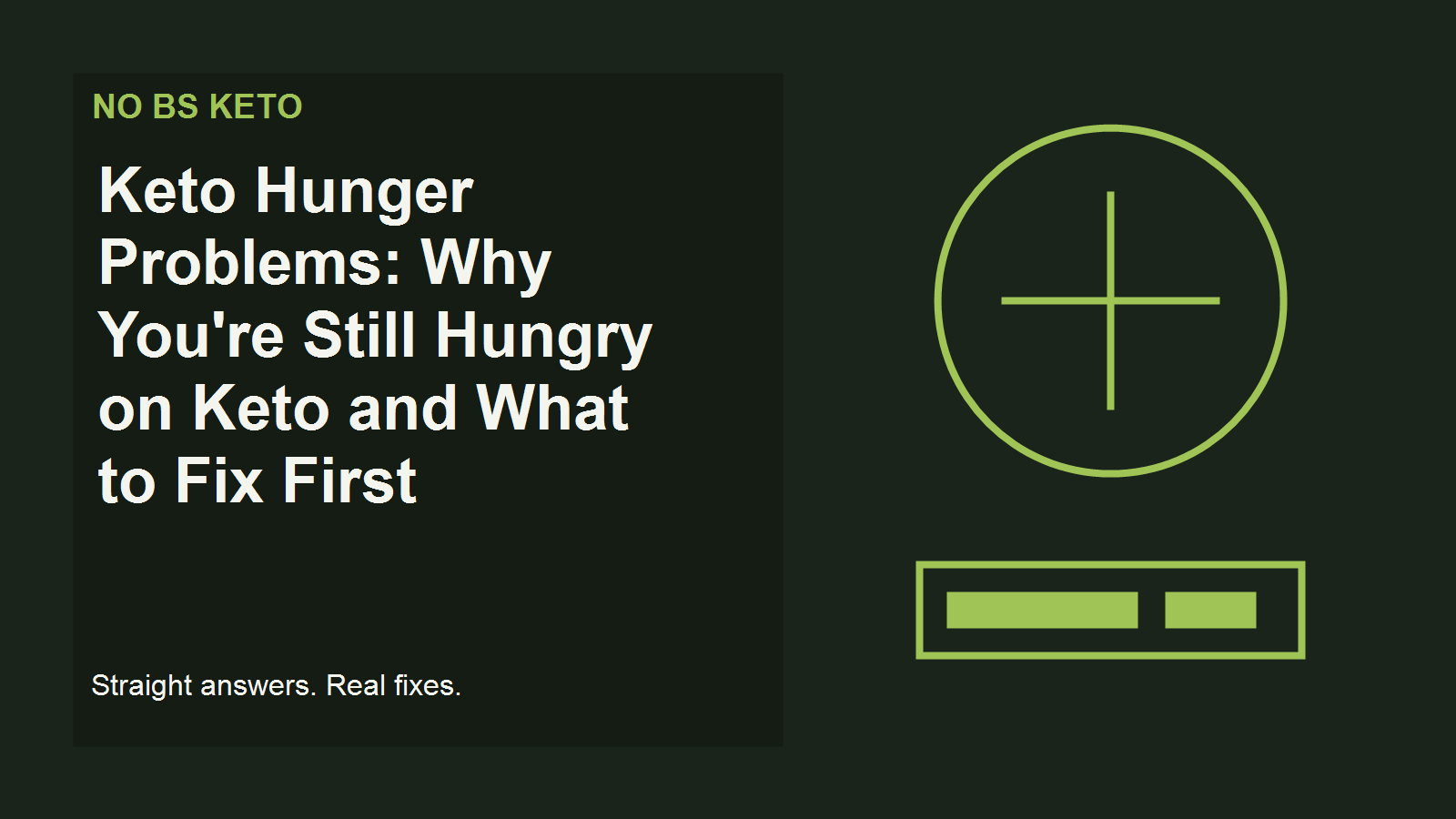 You are currently viewing Keto Hunger Problems: Why You’re Still Hungry on Keto and What to Fix First