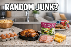 lazy keto vacation rentals groceries in an airbnb kitchen