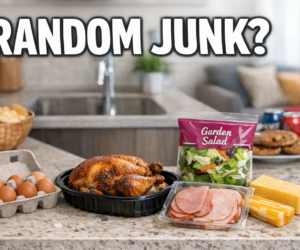 lazy keto vacation rentals groceries in an airbnb kitchen