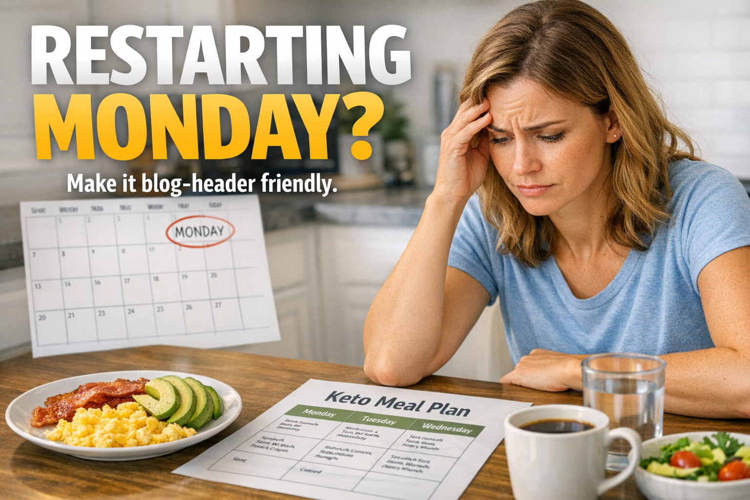 You are currently viewing Why Keto Keeps Restarting Every Monday Even When You Swear You’ll “Be Good” This Week
