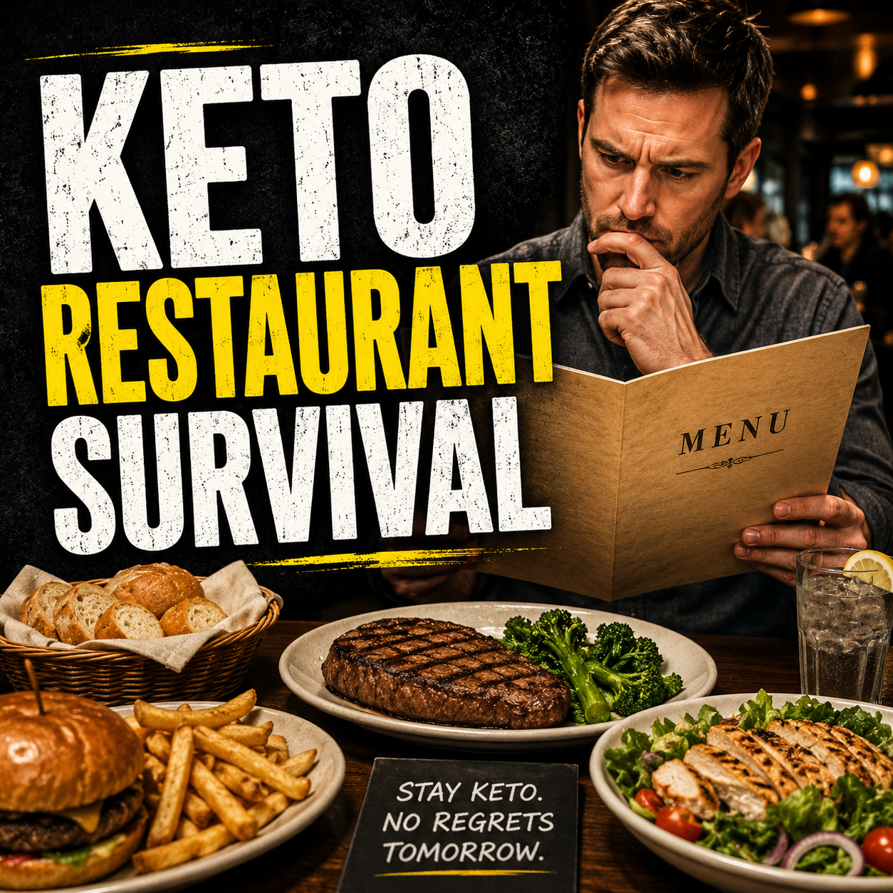 You are currently viewing Keto Restaurant Survival: What Actually Keeps You on Track When Menus, Hidden Carbs, and the Next-Day Fallout Hit