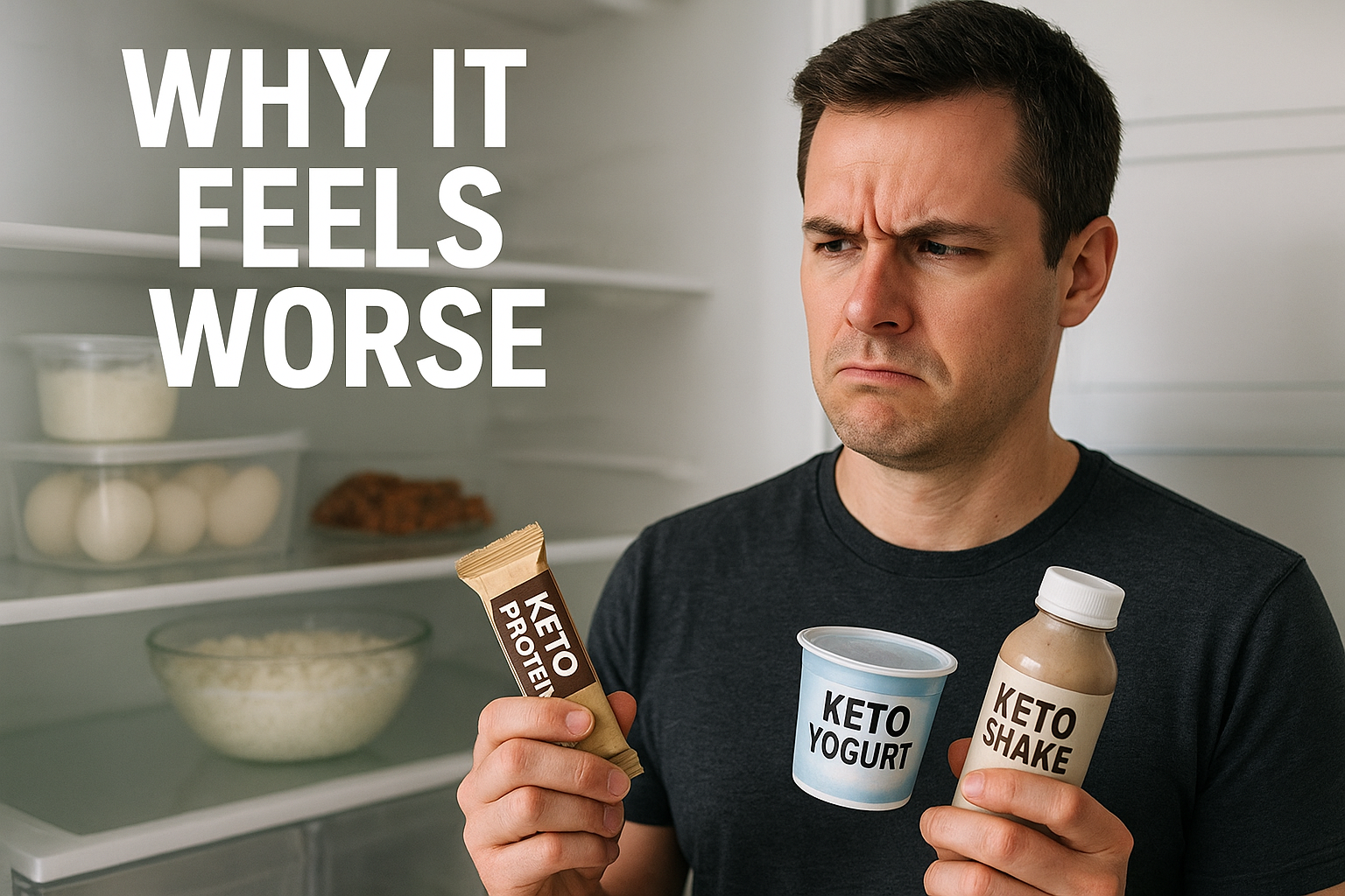 You are currently viewing Healthy Keto Protein Bars, Shakes, and Yogurt: Why They Can Make Keto Feel Worse Than Expected