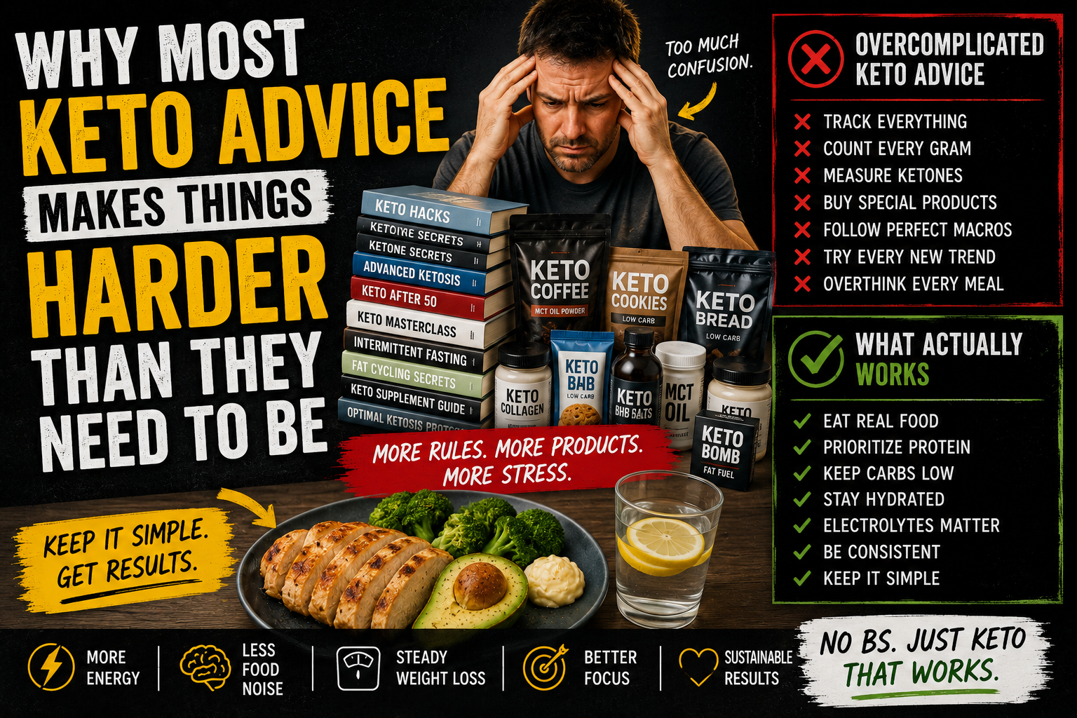 You are currently viewing Why Most Keto Advice Makes Things Harder Than They Need to Be