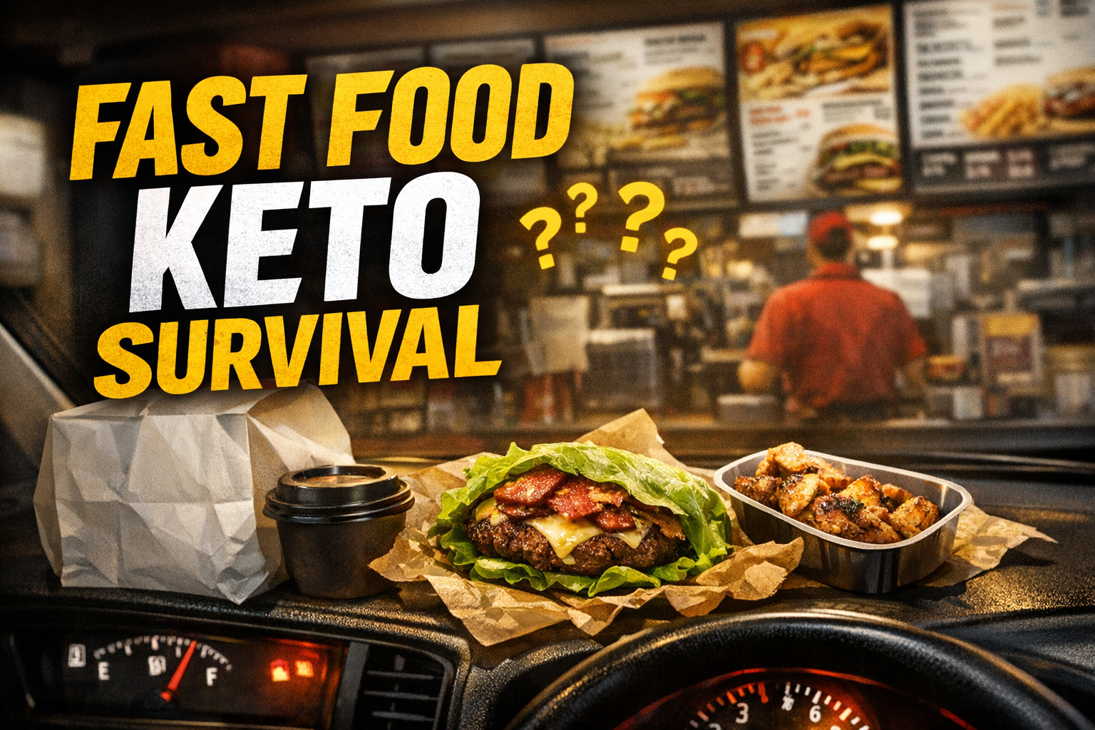 You are currently viewing Fast Food Keto Survival: What Actually Works When Drive-Thrus, Long Days, and Last-Minute Meals Start Running the Plan