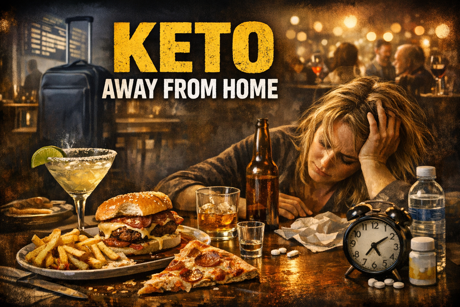 You are currently viewing Keto Away From Home: The Practical No-BS Guide to Restaurants, Parties, Travel Days, Alcohol, and the Next-Day Recovery Mess