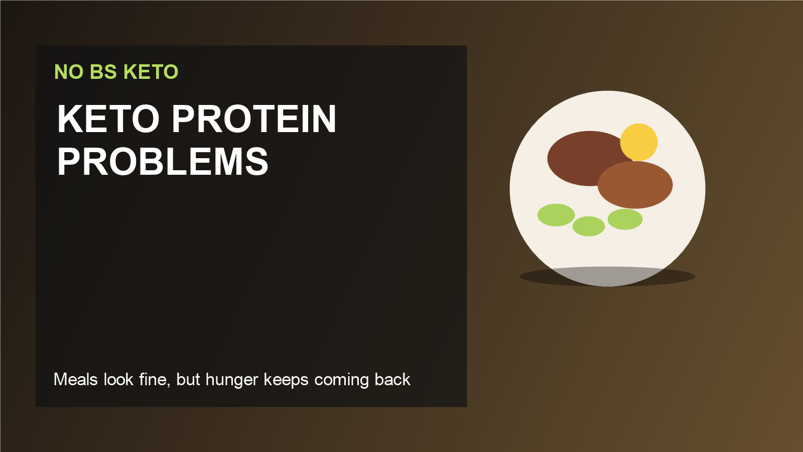 You are currently viewing Keto Protein Problems: Why Meals Keep Looking Fine on Paper but Still Leave You Hungry, Snacky, and Stuck