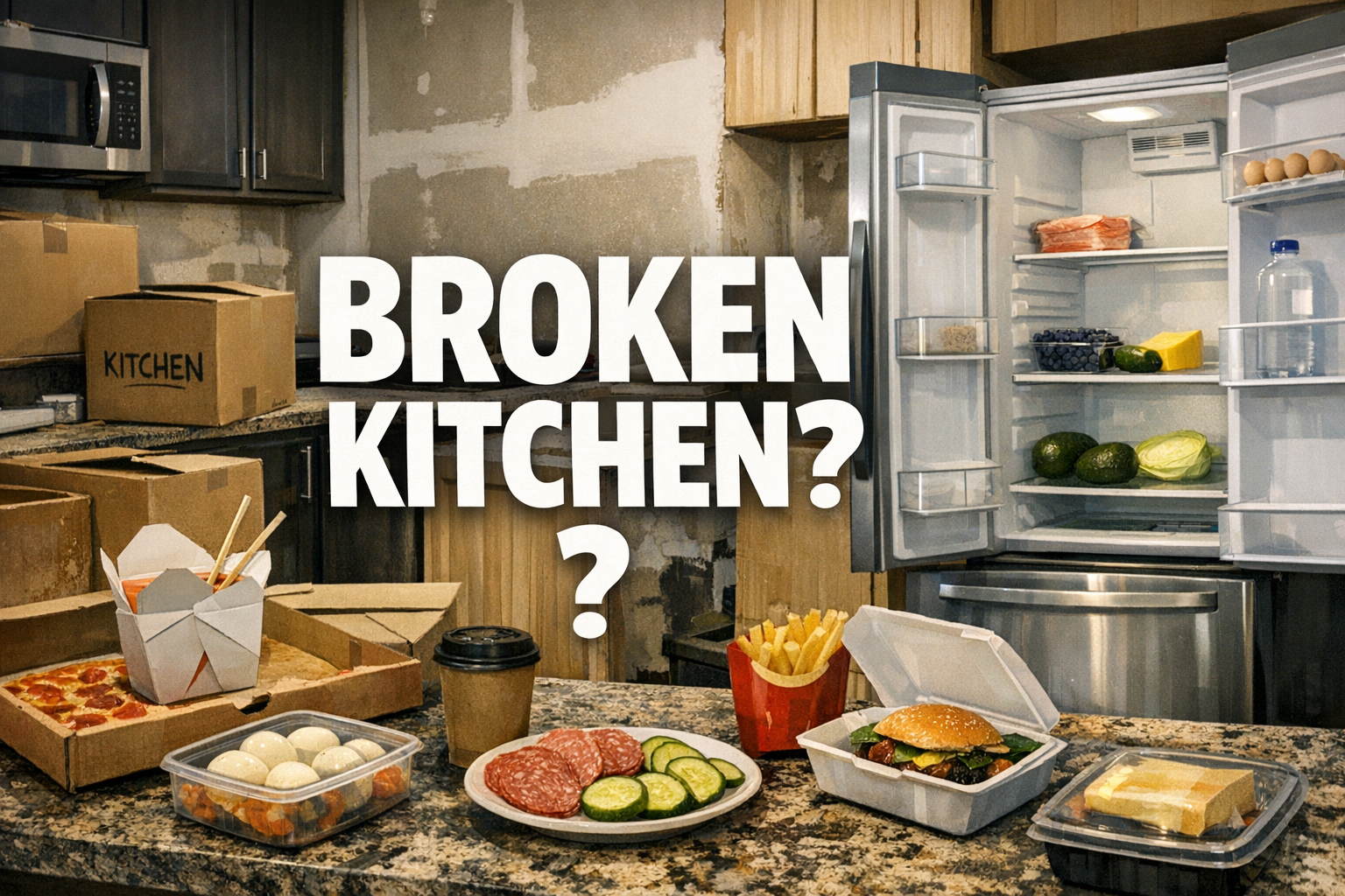 You are currently viewing Why Lazy Keto Falls Apart During Kitchen Renovation Weeks When the Stove Is Useless, the Fridge Is Half-Empty, and Takeout Starts Running the Whole Plan