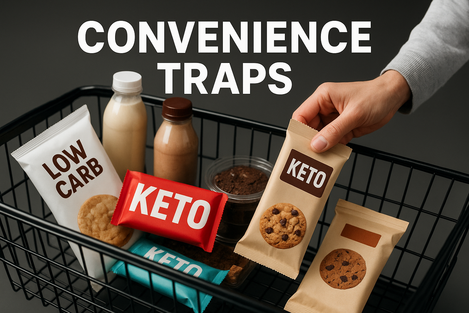 You are currently viewing Keto Convenience Food Traps: The No-BS Guide to Bars, Wraps, Shakes, Desserts, and Low-Net-Carb Labels