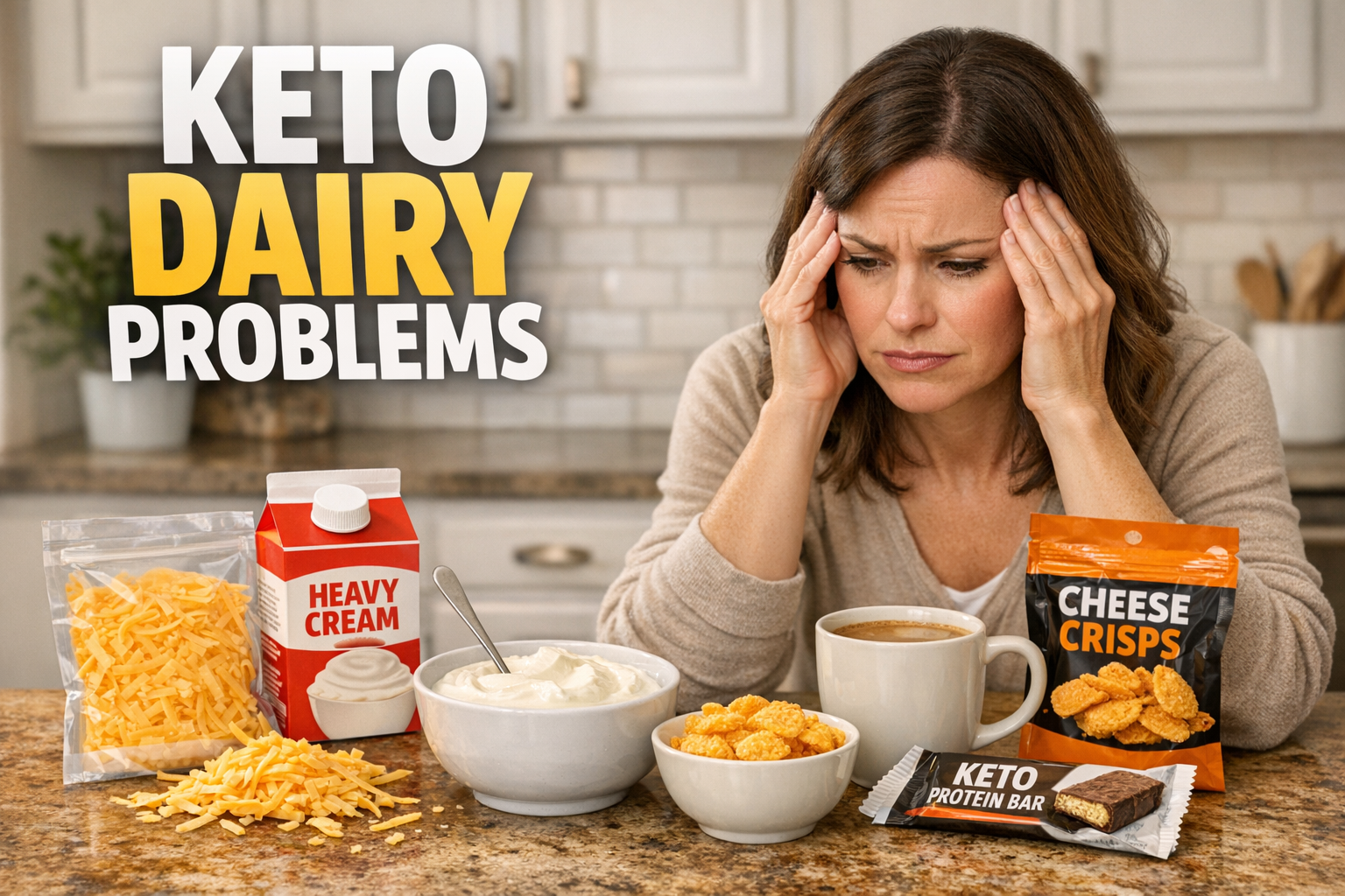 You are currently viewing Keto Dairy Problems: Cheese, Cream, Yogurt, and Low-Carb Dairy Habits That Quietly Keep You Stuck