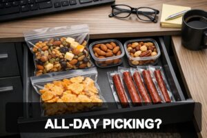 keto desk drawer snacks