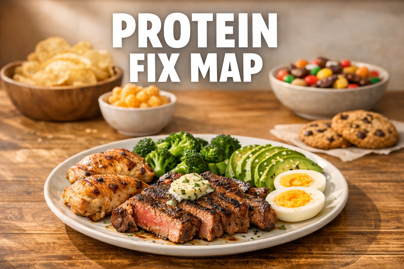 You are currently viewing Keto Protein Fix Map: How to Stop Weak Meals, Snack Dinners, Fake Fullness, and All-Day Hunger