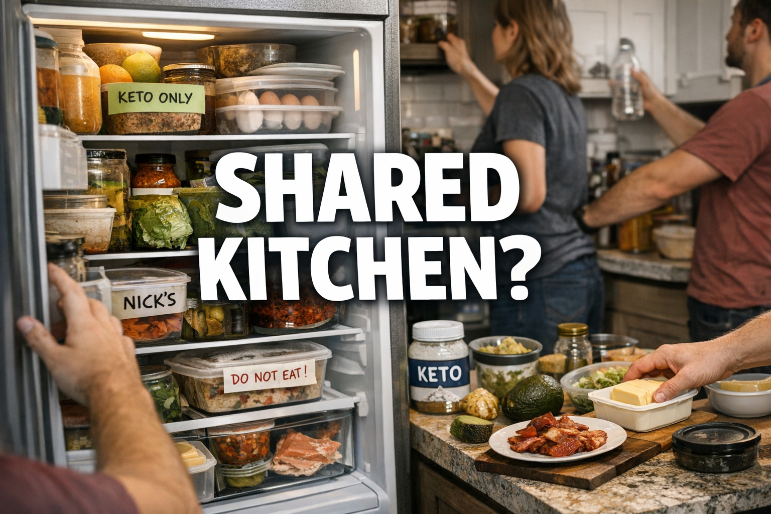 You are currently viewing Lazy Keto With Roommates When Shared Kitchens, Missing Food, and Zero Fridge Space Blow Up Your Plan