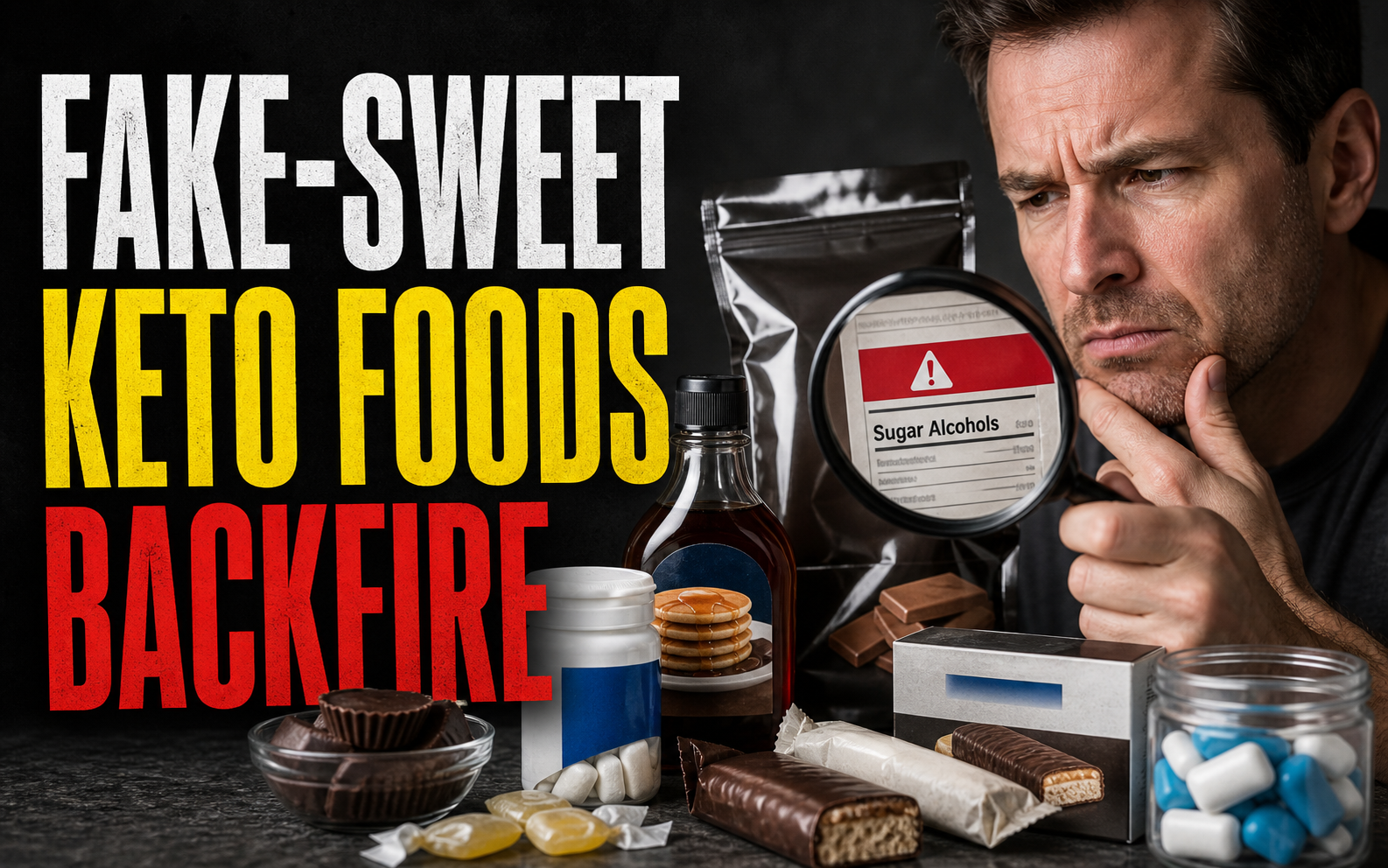 You are currently viewing Sugar Alcohols and Fake Sweet Keto Foods: The No-BS Hub for Bars, Candy, Syrups, Gum, Cough Drops, and Low-Net-Carb Logic That Keeps Backfiring