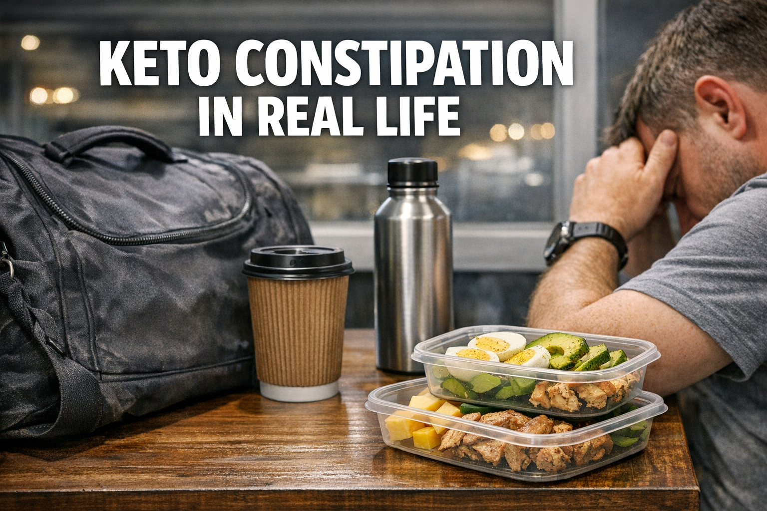 You are currently viewing Keto Constipation in Real Life: Travel, Shift Work, Coffee-Only Mornings, and Why the Problem Keeps Coming Back