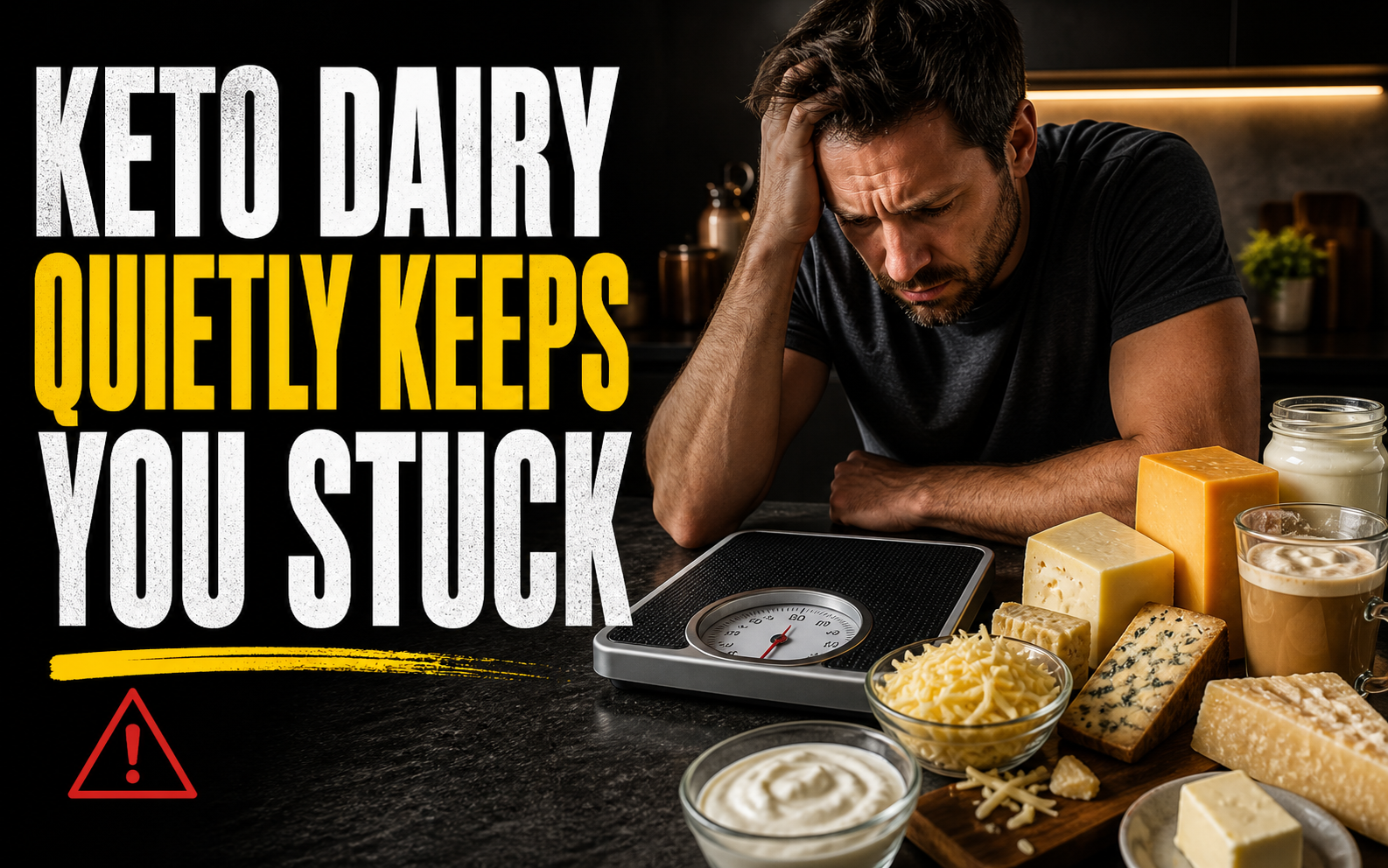 You are currently viewing Keto Dairy Problems: Cheese, Cream, Yogurt, and Low-Carb Dairy Habits That Quietly Keep You Stuck